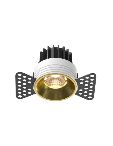 Maytoni Round Lampa wbudowana podtynkowa LED 480lm 3000K Mosiądz DL058-7W3K-TRS-BS