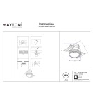 Lampy podtynkowe bezramkowe - trimless - Maytoni Round Lampa wbudowana podtynkowa LED 480lm 3000K Mosiądz DL058-7W3K-TRS-BS - product 8