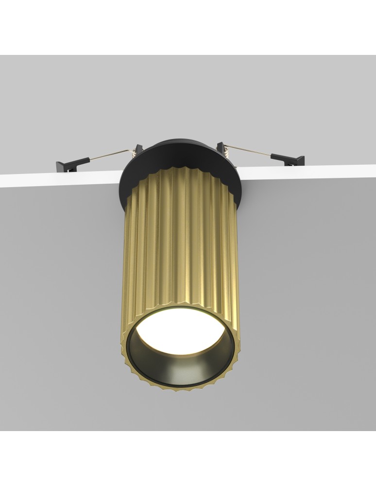 Maytoni Calipso Lampa wbudowana podtynkowa reflektor 1xGU10 Mosiądz C110CL-01-GU10-BS Maytoni Calipso Lampa wbudowana podtynkowa reflektor 1xGU10 Mosiądz C110CL-01-GU10-BS