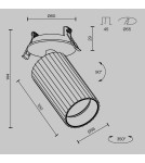 Maytoni Calipso Lampa wbudowana podtynkowa reflektor 1xGU10 Biały C110CL-01-GU10-W Maytoni Calipso Lampa wbudowana podtynkowa reflektor 1xGU10 Biały C110CL-01-GU10-W