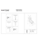 Maytoni Calipso Lampa sufitowa 1xGU10 Czarny C108CL-01-GU10-B Maytoni Calipso Lampa sufitowa 1xGU10 Czarny C108CL-01-GU10-B