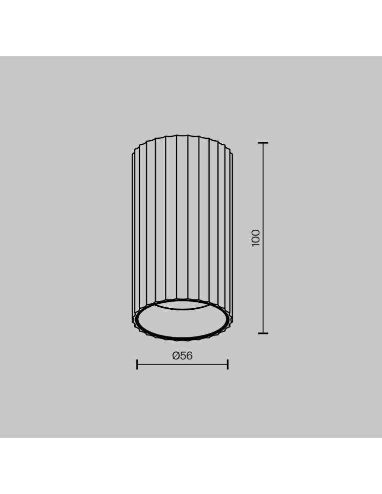 Maytoni Calipso Lampa sufitowa 1xGU10 Biały C106CL-01-GU10-W Maytoni Calipso Lampa sufitowa 1xGU10 Biały C106CL-01-GU10-W