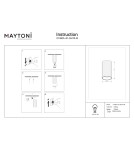 Maytoni Calipso Lampa sufitowa 1xGU10 Biały C106CL-01-GU10-W Maytoni Calipso Lampa sufitowa 1xGU10 Biały C106CL-01-GU10-W