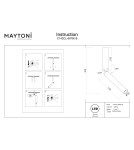 Maytoni Focus T Lampa sufitowa LED 400lm 3000K Czarny C142CL-6W3K-B Maytoni Focus T Lampa sufitowa LED 400lm 3000K Czarny C142CL-6W3K-B