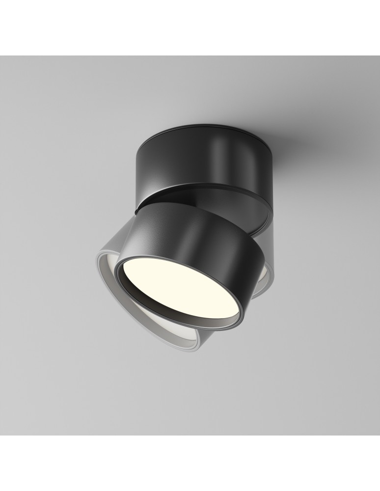 Maytoni Onda Lampa sufitowa LED 780lm 3000K Czarny C024CL-12W3K-B-1 Maytoni Onda Lampa sufitowa LED 780lm 3000K Czarny C024CL-12W3K-B-1