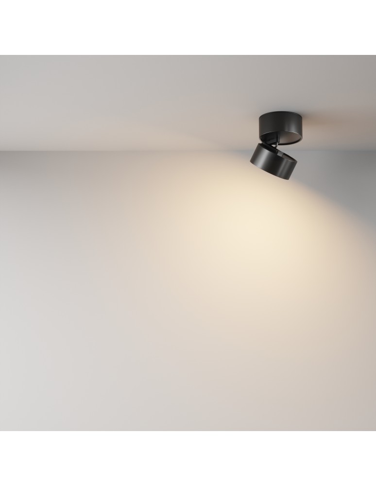 Maytoni Onda Lampa sufitowa LED 780lm 3000K Czarny C024CL-12W3K-B-1 Maytoni Onda Lampa sufitowa LED 780lm 3000K Czarny C024CL-12W3K-B-1
