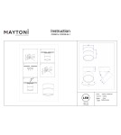 Maytoni Onda Lampa sufitowa LED 780lm 3000K Czarny C024CL-12W3K-B-1 Maytoni Onda Lampa sufitowa LED 780lm 3000K Czarny C024CL-12W3K-B-1