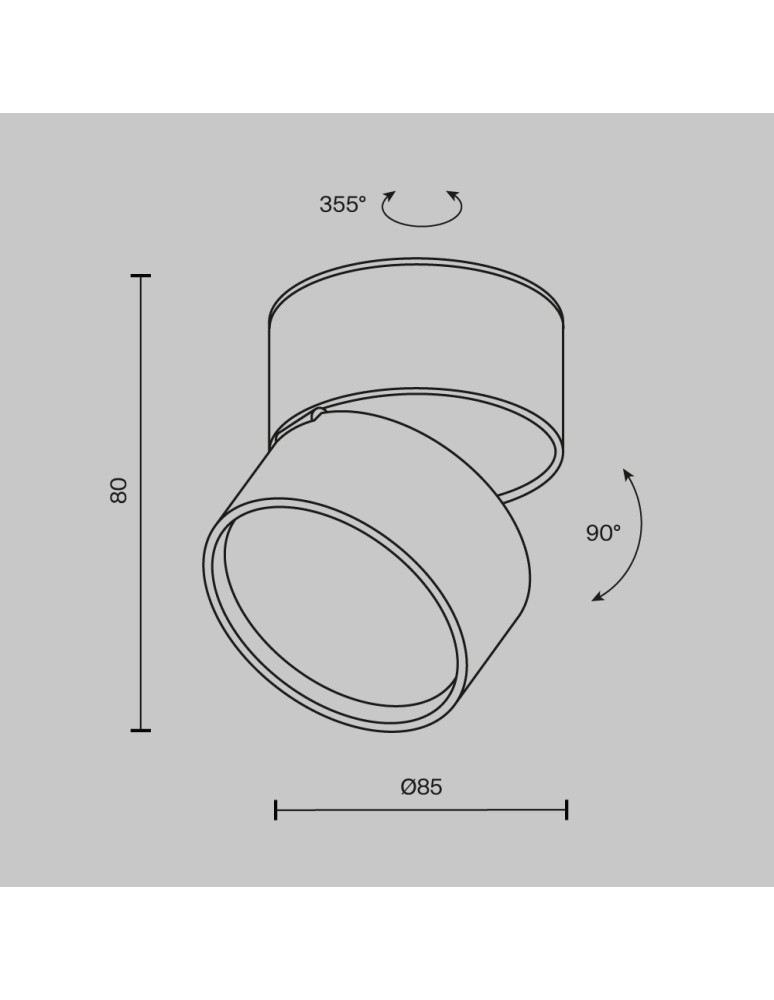 Maytoni Onda Lampa sufitowa LED 850lm 3000K Biały C024CL-12W3K-W-1