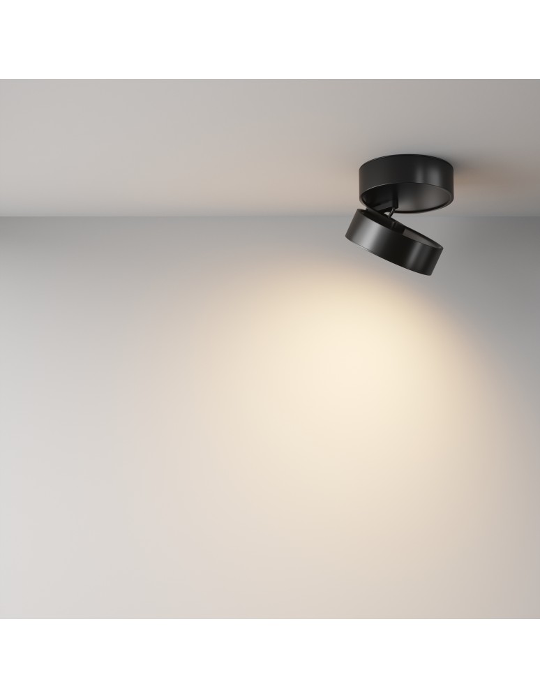 Maytoni Onda Lampa sufitowa LED 1370lm 3000K Czarny C024CL-18W3K-B-1 Maytoni Onda Lampa sufitowa LED 1370lm 3000K Czarny C024CL-18W3K-B-1