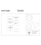 Maytoni Onda Lampa sufitowa LED 1370lm 3000K Czarny C024CL-18W3K-B-1 Maytoni Onda Lampa sufitowa LED 1370lm 3000K Czarny C024CL-18W3K-B-1