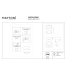 Maytoni Onda Lampa sufitowa LED 850lm 2700K Biały C024CL-12W2.7K-W-1 Maytoni Onda Lampa sufitowa LED 850lm 2700K Biały C024CL-12W2.7K-W-1