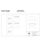 Maytoni Yin Lampa sufitowa LED 1359lm 2700K-4000K Biały C084CL-15W3K-D-W-DE Maytoni Yin Lampa sufitowa LED 1359lm 2700K-4000K Biały C084CL-15W3K-D-W-DE