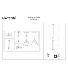 Zawieszenia - Maytoni Zon Uniwersalny element mocujący zawieszenie LED Matowe Złoty C032C-04-MG-1 - product 5
