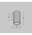 Maytoni Calipso Lampa ścienna 1xGU10 Czarny C106WL-01-GU10-B Maytoni Calipso Lampa ścienna 1xGU10 Czarny C106WL-01-GU10-B