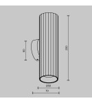 Maytoni Calipso Lampa ścienna 2xGU10 Mosiądz C106WL-02-GU10-BS Maytoni Calipso Lampa ścienna 2xGU10 Mosiądz C106WL-02-GU10-BS