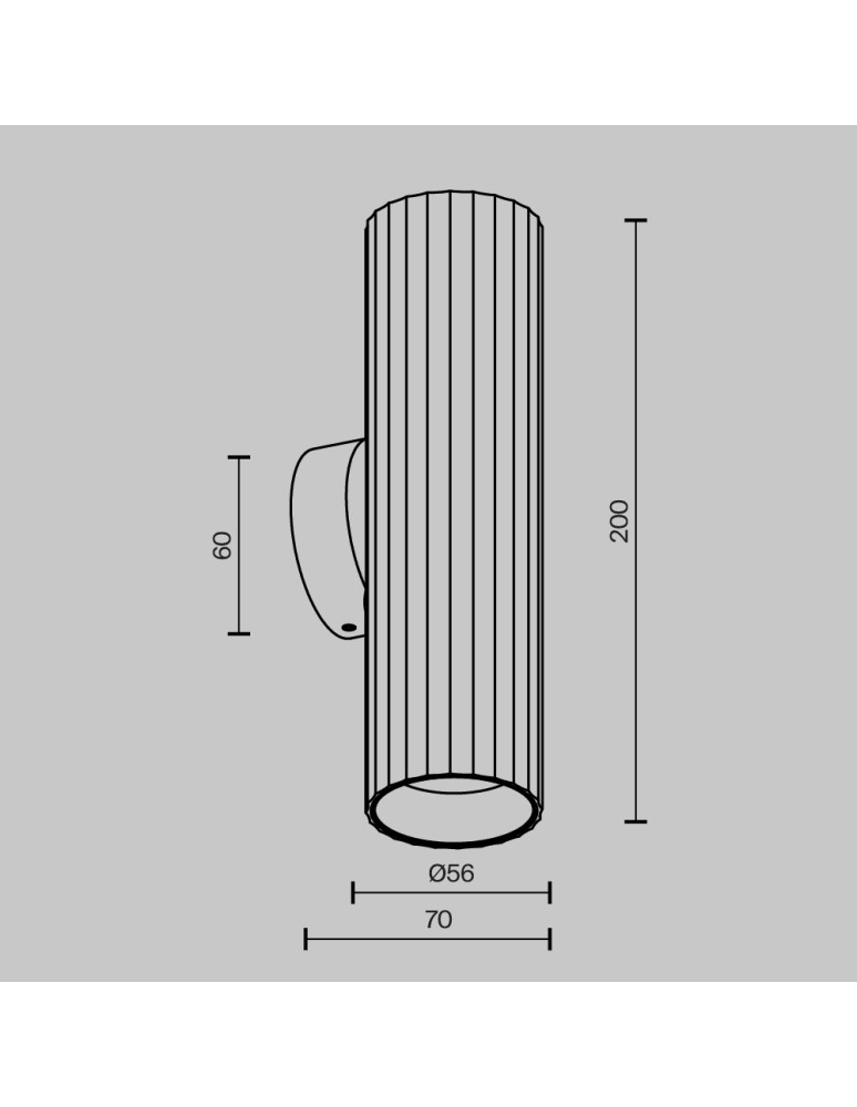 Maytoni Calipso Lampa ścienna 2xGU10 Biały C106WL-02-GU10-W Maytoni Calipso Lampa ścienna 2xGU10 Biały C106WL-02-GU10-W