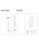 Maytoni Calipso Lampa ścienna 2xGU10 Biały C106WL-02-GU10-W Maytoni Calipso Lampa ścienna 2xGU10 Biały C106WL-02-GU10-W