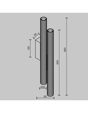 Maytoni Calipso Lampa ścienna LED 1620lm 2700K Mosiądz C082WL-24W2.7K-BS - produkt 2