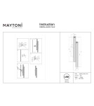 Maytoni Calipso Lampa ścienna LED 1630lm 2700K Biały C082WL-24W2.7K-W Maytoni Calipso Lampa ścienna LED 1630lm 2700K Biały C082WL-24W2.7K-W