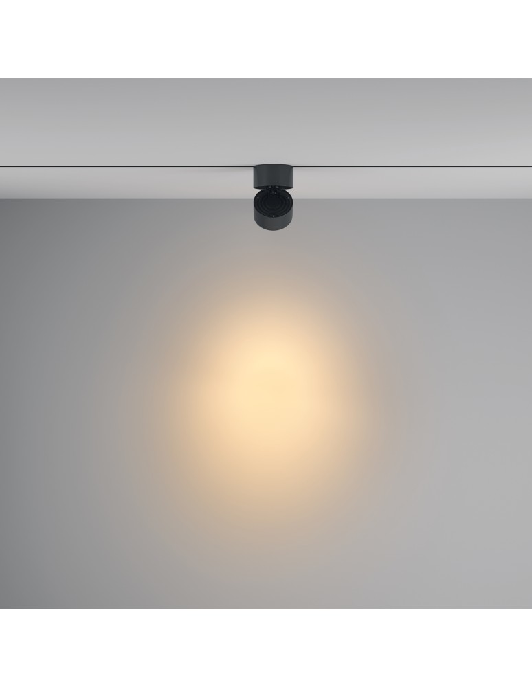 Maytoni Yin Reflektor do Szyny UNITY 1-obwodowej LED 1207lm 2700K-4000K Czarny TR084-1-15W3K-D-B-DE