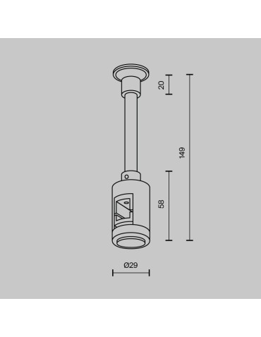 Maytoni Uchwyt Ścienny Pojedynczy Wydłużony Flarity LED Mosiądz TRA155CW-SL1-BS - produkt 2