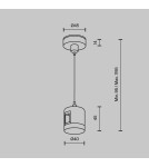 Maytoni Zawieszka Linowa z prostym złączem zasilającym Flarity Mosiądz TRA157SW-IPC1-BS Maytoni Zawieszka Linowa z prostym złączem zasilającym Flarity Mosiądz TRA157SW-IPC1-BS
