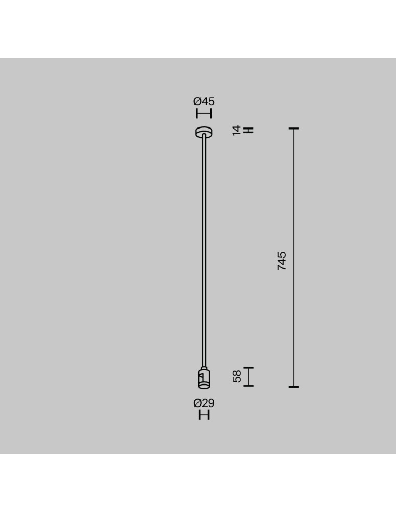 Maytoni Mocowanie Sufitowe Długie 700 mm z wejściem zasilania Flarity Mosiądz TRA159C-B1-BS Maytoni Mocowanie Sufitowe Długie 700 mm z wejściem zasilania Flarity Mosiądz TRA159C-B1-BS