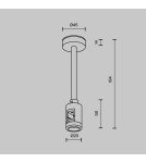Maytoni Mocowanie Sufitowe Krótkie Pojedyncze 138 mm Flarity LED Mosiądz TRA156C-SL1-BS Maytoni Mocowanie Sufitowe Krótkie Pojedyncze 138 mm Flarity LED Mosiądz TRA156C-SL1-BS