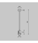 Maytoni Mocowanie Sufitowe Średnie 300 mm z prostym złączem zasilającym Flarity Mosiądz TRA158C-IPC1-BS Maytoni Mocowanie Sufitowe Średnie 300 mm z prostym złączem zasilającym Flarity Mosiądz TRA158C-IPC1-BS