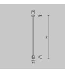Maytoni Mocowanie Sufitowe Długie 700 mm z prostym złączem zasilającym Flarity Mosiądz TRA159C-IPC1-BS Maytoni Mocowanie Sufitowe Długie 700 mm z prostym złączem zasilającym Flarity Mosiądz TRA159C-IPC1-BS