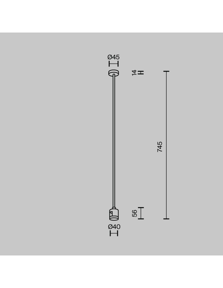 Maytoni Mocowanie Sufitowe Długie 700 mm z prostym złączem zasilającym Flarity Mosiądz TRA159C-IPC1-BS Maytoni Mocowanie Sufitowe Długie 700 mm z prostym złączem zasilającym Flarity Mosiądz TRA159C-IPC1-BS