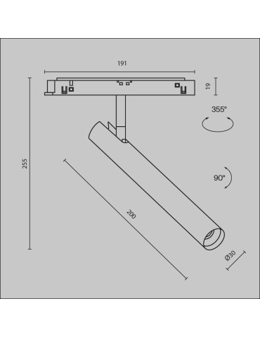 Maytoni Focus T Reflektor do Szyny Exility LED 280lm 3000K Biały TR141-2-6W3K-M-W - produkt 2