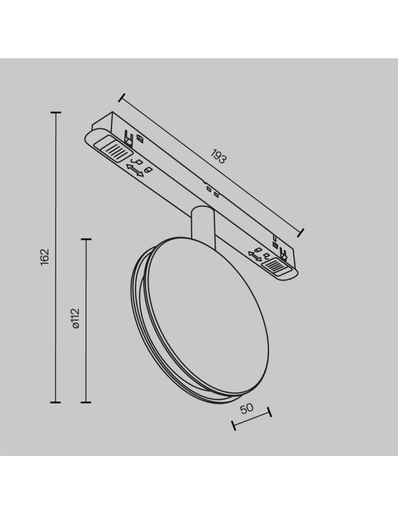 Maytoni Outline Lampa do Szyny Exility LED 28lm 3000K Czarny TR090-2-6W3K-B Maytoni Outline Lampa do Szyny Exility LED 28lm 3000K Czarny TR090-2-6W3K-B