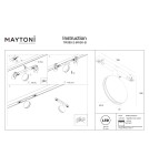 Maytoni Outline Lampa do Szyny Exility LED 28lm 3000K Czarny TR090-2-6W3K-B Maytoni Outline Lampa do Szyny Exility LED 28lm 3000K Czarny TR090-2-6W3K-B