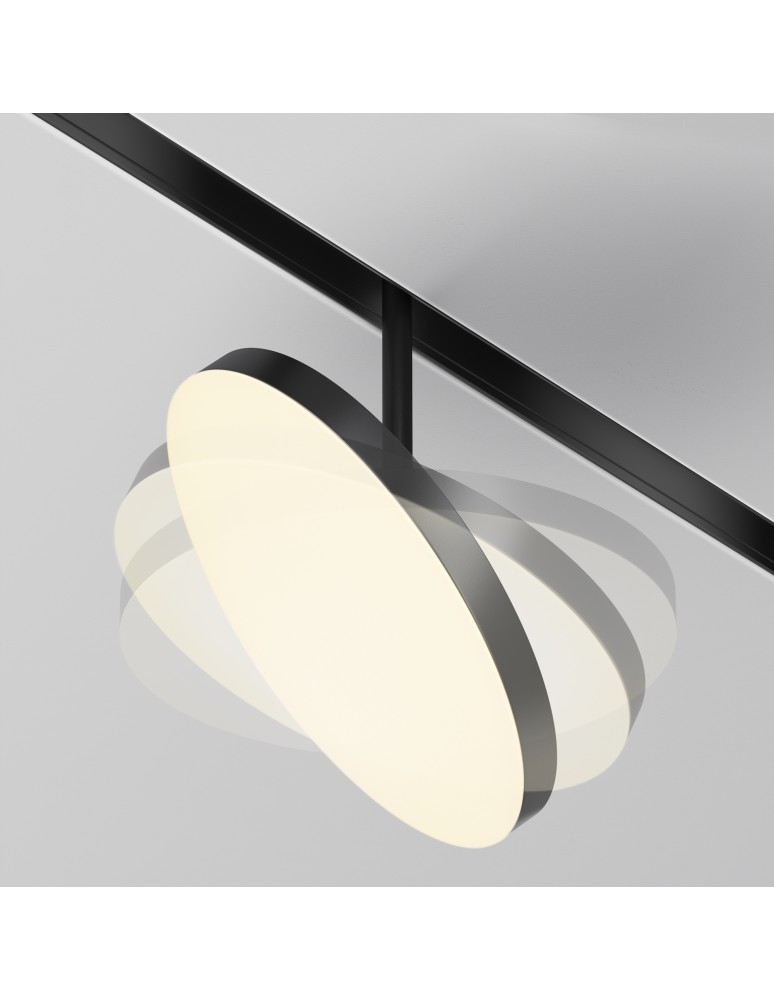 Maytoni Plato Lampa Talerz do Szyny Exility LED 712lm 3000K Czarny TR131-2-15W3K-B Maytoni Plato Lampa Talerz do Szyny Exility LED 712lm 3000K Czarny TR131-2-15W3K-B