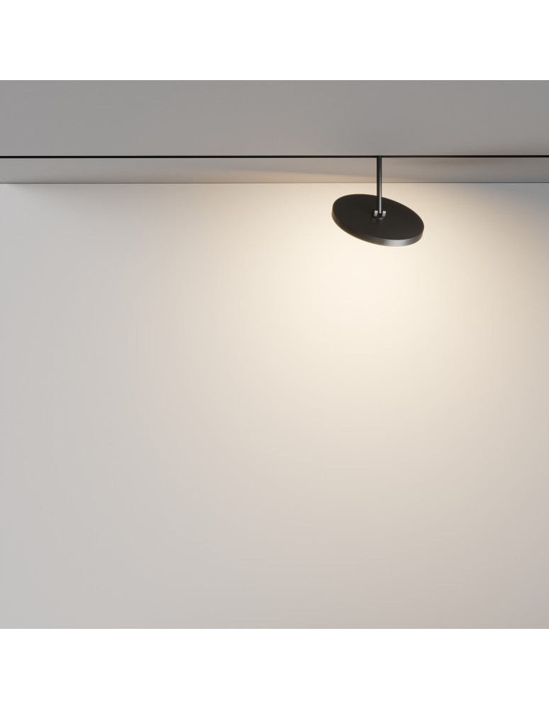 Maytoni Plato Lampa Talerz do Szyny Exility LED 712lm 3000K Czarny TR131-2-15W3K-B Maytoni Plato Lampa Talerz do Szyny Exility LED 712lm 3000K Czarny TR131-2-15W3K-B