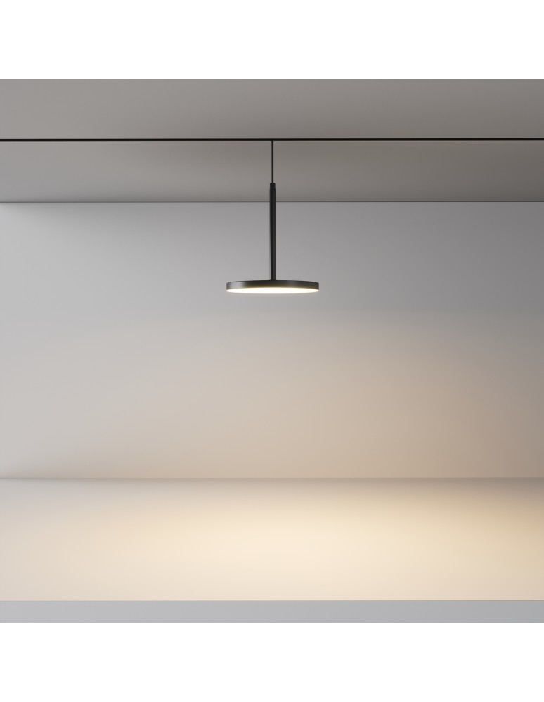 Maytoni Plato Lampa Talerz do Szyny Exility LED 708lm 3000K Czarny TR123-2-15W3K-B Maytoni Plato Lampa Talerz do Szyny Exility LED 708lm 3000K Czarny TR123-2-15W3K-B