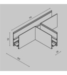 Akcesoria do szynoprzewodów magnetycznych - Maytoni Łącznik T do szyny Exility LED Czarny TRA034CT-41B-DE - product 2