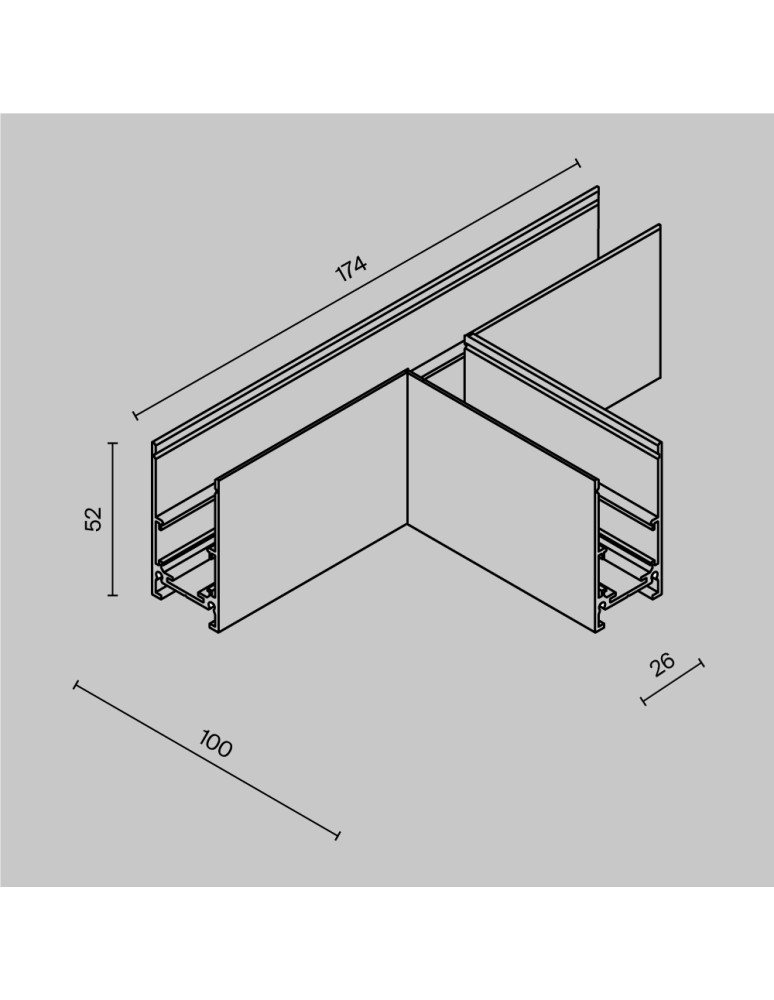 Maytoni Łącznik T do szyny Exility LED Czarny TRA034CT-41B-DE