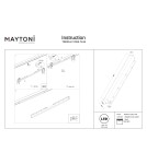 Maytoni Basis Lampa Liniowa do Szyny Exility LED 800lm 2700K Czarny TR030-2-12W2.7K-B Maytoni Basis Lampa Liniowa do Szyny Exility LED 800lm 2700K Czarny TR030-2-12W2.7K-B