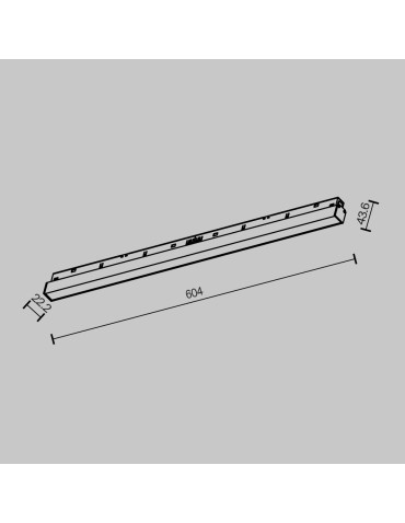 Maytoni Basis Lampa Liniowa do Szyny Exility LED 1630lm 2700K Czarny TR030-2-24W2.7K-B - produkt 2