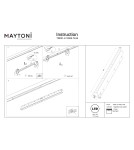 Maytoni Points Lampa Liniowa do Szyny Exility LED 1110lm 2700K Czarny TR031-2-18W2.7K-B Maytoni Points Lampa Liniowa do Szyny Exility LED 1110lm 2700K Czarny TR031-2-18W2.7K-B