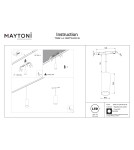 Maytoni Focus LED Lampa szynowa wisząca LED 900lm 2700K-6000K Biały TR041-4-12WTW-DD-W Maytoni Focus LED Lampa szynowa wisząca LED 900lm 2700K-6000K Biały TR041-4-12WTW-DD-W