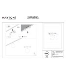 Lampy do szyn magnetycznych - Maytoni Luna Kula do Szyny Exility LED 300lm 2700K-6000K Czarny TR038-4-5WTW-DD2-B - product 7