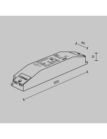 Maytoni Zasilacz Systemu Flarity 60W Biały 60-220-240-24-G2 - product 2