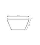 Plafony LED - Milagro Plafon DABAR 11W LED IP44 ML0252 - product 4
