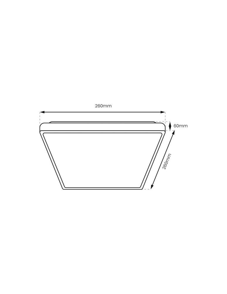 Milagro Plafon DABAR 11W LED IP44 ML0252