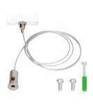 Akcesoria do szynoprzewodów 1 fazowych - Milagro Zawiesie Prowadnica Track Biały 1-Obwodowy v2.0 ML0721 - product 3