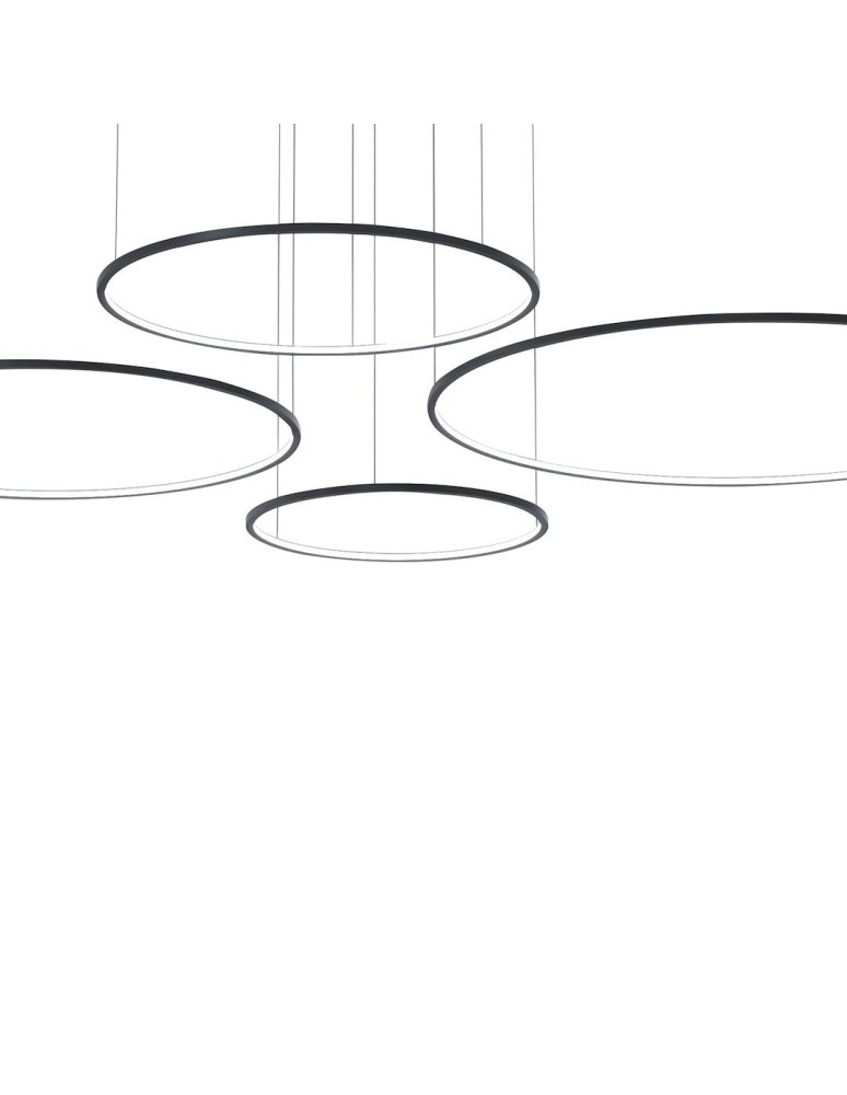 Milagro Lampa wisząca Saturno Black 120W LED ML0848 Milagro Lampa wisząca Saturno Black 120W LED ML0848