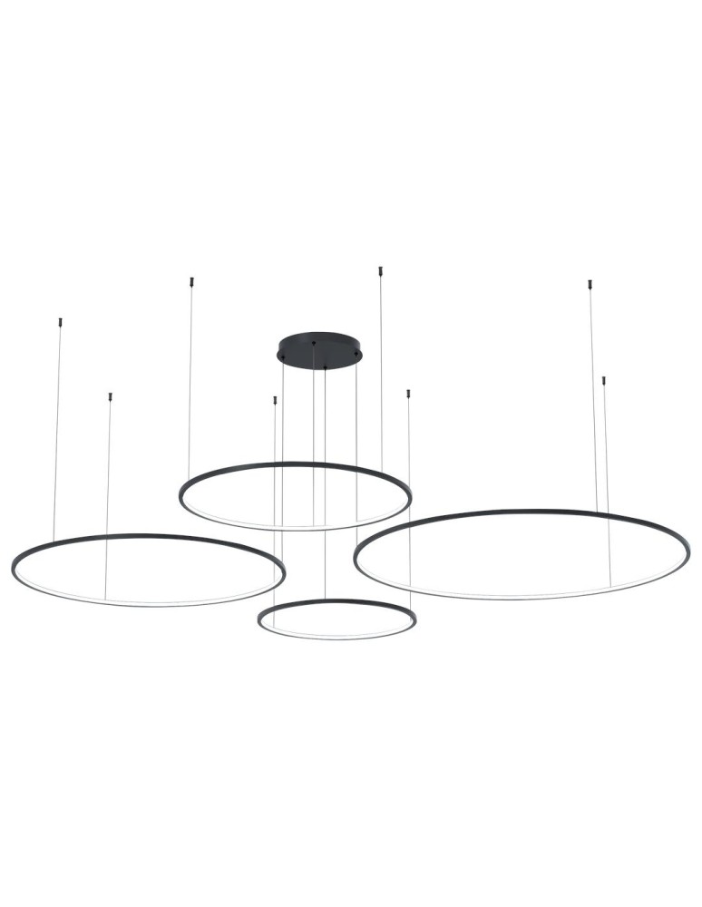 Milagro Lampa wisząca Saturno Black 120W LED ML0848 Milagro Lampa wisząca Saturno Black 120W LED ML0848